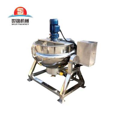 China Vegetable Processing Plant Sugar Syrup Boiler Machine Industrial Jam Jam Making Cooker Machine With Agitator for sale