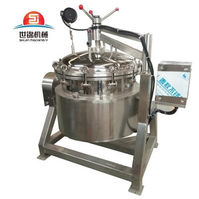 China Vegetable Processing Plant Boneless Automatic Electric Soup Boiling Kettle With Lid For Supply for sale