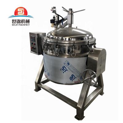 China Industrial Vegetable Processing Plant Steam Pressure Cooker Stainless Steel Large Cooking Pot for sale