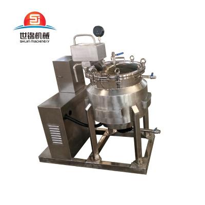 China Vegetable Processing Plant 100l Stainless Steel Kettle Boiler Industrial Cooking Pressure Cooker For Meat/Beans/Bone for sale