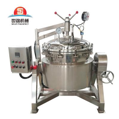 China Commercial Industrial Boiling Potatoes And Beans Vegetable Processing Plant Steam Pressure Cooker Stainless Steel for sale