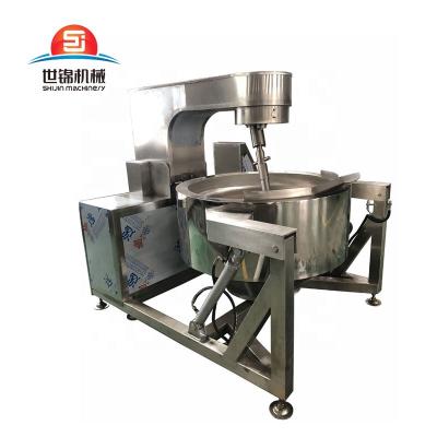 China Vegetable Processing Plant Stirring Electric Cooking Caramel Machine Jam Kettle for sale