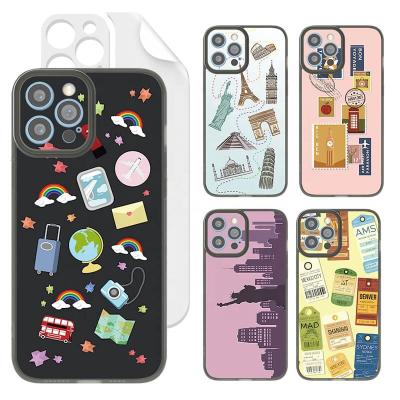 China Shockproof AHEAD Series OEM ODM Finished Cell Phone Case Antifall 3D Embossed Printed Fashionable Mobile TPU Cover For iphone 14 for sale