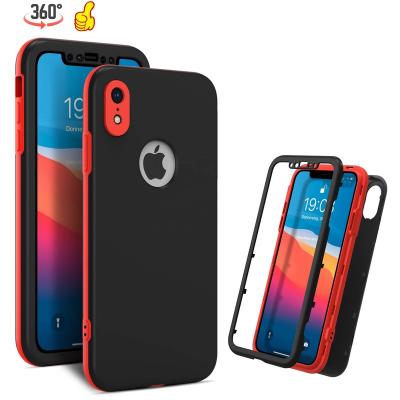 China FORWARD Shockproof Shock Proof Phone Case 3 in 1 Hand Touch Feeling Cases for Mobile Phone IP-Wheet Cover Red Blue Black Pink New for iphoneXR for sale