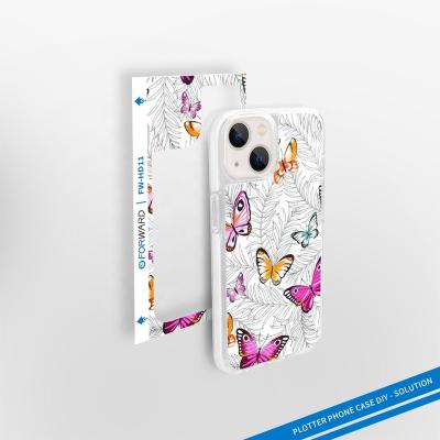 China Shockproof Shockproof 3D Sublimation Masks Phone Case Butterfly Stickers Back Cover for sale