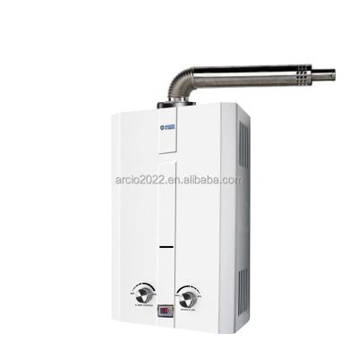 China FB1102 Hotel Shaped Panel Water Heater 6L 7L 8L 10L Gas Tankless Instant Water Heater for sale