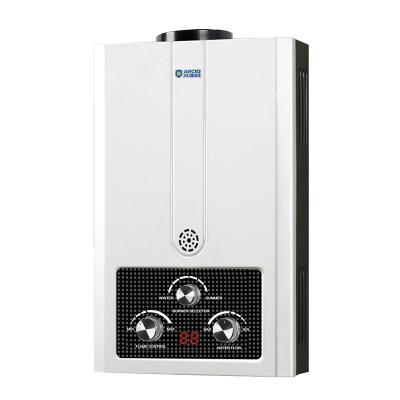 China Cheapest Hotel PC Sticker Panel Water Heater FD1203 Tankless Gas Instant Water Heater 6L 7L 8L 10L for sale