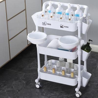 China Modern Mobile Cart Computer Pc New Trolley Design Medical Simple Metal OEM Packing Furniture Hospital Food Patient Fridge Trolley for sale