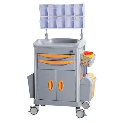 China Modern Hospital Equipment Medical Cart Hospital Nurse Accessories With Wheels Furniture Trolley Furniture Hardware for sale