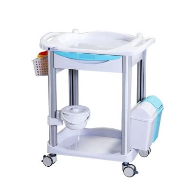 China Modern Nurse Care Trolley Furniture Hardware Medical Cart Emergency Treatment Trolley With Drawers Medical Trolley Hospital for sale