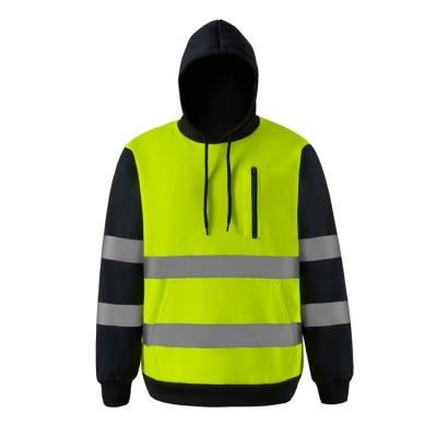 China Wholesale Windproof Customized Mens Safety Reflective Apparel Hooded Sweatshirt Good Quality for sale