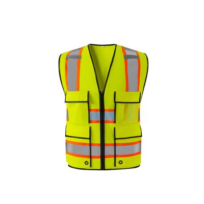 China Custom High Quality High Visibility Reflective Motorcycle High Visibility Mens Safety Reflective Vest for sale