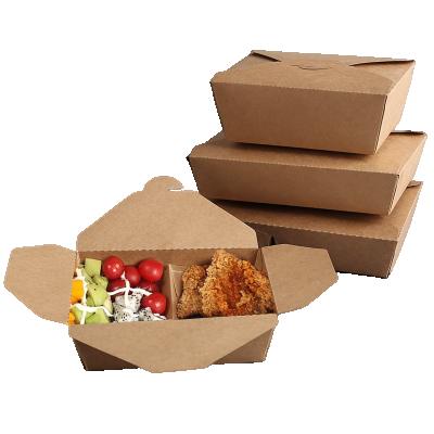 China Eco - Friendly Disposable Lunch Box Paper Box Disposable Paper Take Out For Restaurant for sale