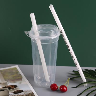 China 100% Low MOQ Biodegradable Biodegradable Biodegradable Drinking Straw Beverage Bubble Tea Straw 12mm for sale