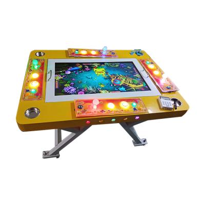 China Metal + Acrylic Player 6 Player 32 Inch Folding Fish Game Table Collapsible Fishing Game Machine for sale