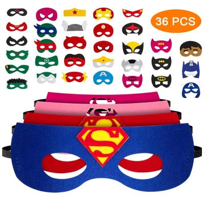 China Eco Friendly New Design DIY Kid Felt Mask With Superhero Shape for sale