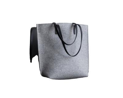 China Hot Sale Fashion Eco-friendly Travel Shoulder Bag Felt Messenger Bag Women Handbag for sale