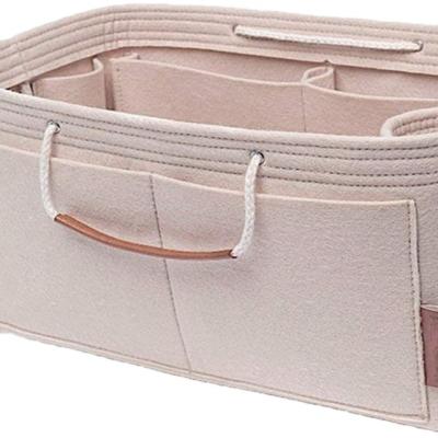 China Felt Viable Cosmetic Organizer Wallet Insert Purse Organizer for sale