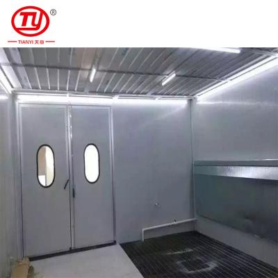 China Low Cost Wooden Water Curtains Furniture Spray Booth 7000*3900*2800 for sale