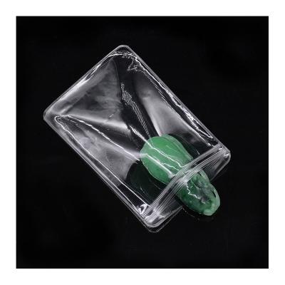 China Recyclable Clear Plastic Thick Clear Self Seal Bag Jewelry Zipper Lock Zipper Bag PVC Storage Packaging Bags for sale