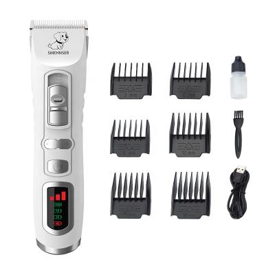 China Coredless Dog Clippers for Grooming Small Dogs and Cats Animal Hair Clippers Cordless Paw Clippers with 3 Turbo Speeds Fast Charging for sale