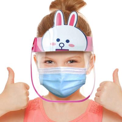 China Character Children's Transparent Full-Face Protective Tool For Anti-droplet Cooking Artifact Splash-proof Children's Face Tool for sale