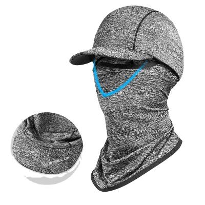 China breathable & Breathablemask Outdoor Cooling Headgear Summer Sun Protection Waterproof Edge Belt Sports Ice Silk Headgear Absorbent Breathablemask for sale