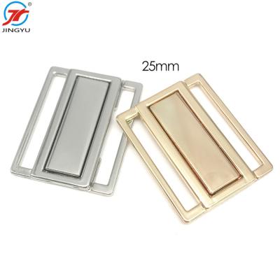 China Eco-friendly Custom Made Garment Accessories Metal Swimwear Clip Closure Bra Clasp Accessories for sale