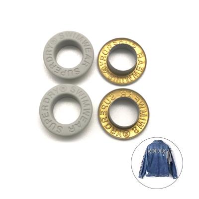 China High Quality Custom Made Rust Proof Colored Grommet Paint 10mm Rubber Brass Grommet Nickel Free For Clothes for sale