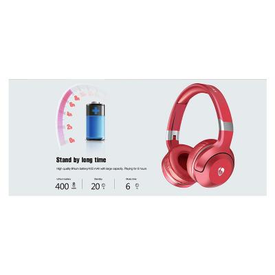 China Foldable BT806 hot sales HIFI wireless active noise canceling headband BT v5.0 headphones for mp3 music sports for sale