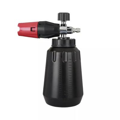 China Eco-friendly Foam Cannon SPS 1L 20L/Min Pressure Washer Black Snow Foam Lance Gun Car Cleaning Car Quick Seal for sale