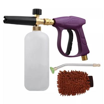 China Eco-friendly SPS Spray Foam Gun 3000PSI Snow Foam 1L Car Wash Foam Cannon 1500W Pressure Gun for sale