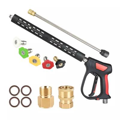 China Eco-friendly SPS 5000 BAR Pressure Washer Wand Car Wash Pressure Gun 350 With Extension Wand for sale