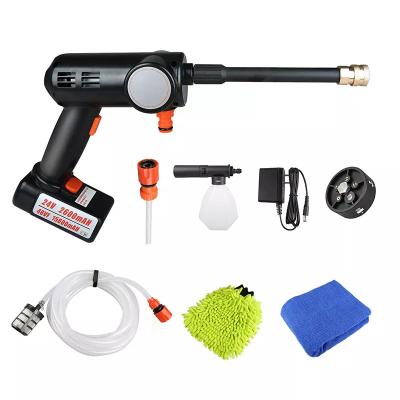 China Eco-friendly SPS High Pressure Gun Nozle Car Seal Water Gun 24v Lithium Battery Cordless Water Gun With Foam Pot for sale