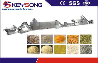 China Snacks Food Extruder With Heating System , Bread Crumb / Corn Puff Extruder Machine for sale