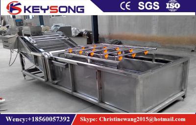 China High Pressure Air Bubble Vegetable Wash Line , Fruit And Vegetable Washer Machine for sale