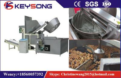 China Oil - Water Mixed Snacks Frying Machine , Full Automatic Potato Chips Frying Machine for sale