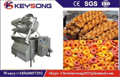 China Automatic Batch Fryer Machine 2.2kw  , Electric Fried Dough Machine Capacity 350kg / H for sale