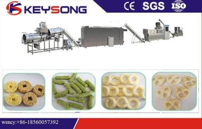 China High Efficiency Corn Extrusion Snacks Food Machinery , Big Capacity Food Extruder Machine for sale