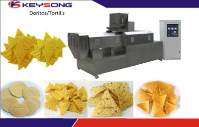 China 200 - 260kg / H Industrial Tortilla Maker , Stainless Steel Doritos Corn Chips Production Line for sale