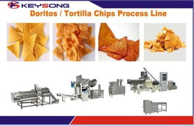 China Industrial Food Processing Equipment , Custom Puff Extrusion Nacho Chip Machine for sale