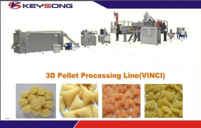 China 380V /  220V 3d Snacks Pellets Machine , Full Automatic Snacks Making Machine for sale