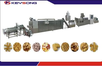 China Stainless Steel Rice Wheat Snacks Making Machine Puffed Corn Twin Screw Extruder for sale