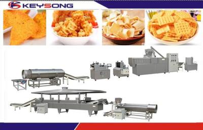 China De automatische Gebraden Snacks die van de Schroefextruder Machine, de Verwerkingsmateriaal maken van het Snackvoedsel Te koop