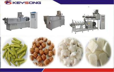 China Slanty Bar Twin Screw Extrusion Snacks Food Machinery Fully - Automatic for sale