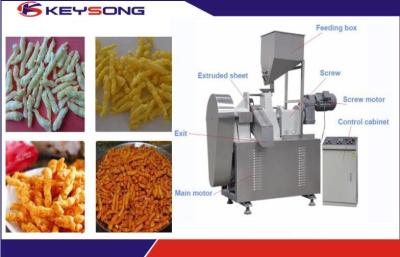 China Fried Kurkure Cheetos Snacks Food Extruder Making Machinery Large Output Capacity for sale