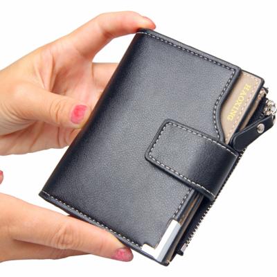 China Classic Multifunctional Luxury Slim Minimalist Men's Purse Style Card Leather Wallets Travel for sale