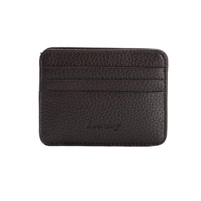 China Custom Fashion Tiding Color Leather Card Holder Credit Card Holder Slim Wallet for sale