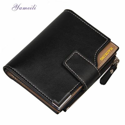 China Leisure Waterproof Korean Men's Yameili Wallet Multifunctional Wallet Zipper Clasp Change Purse for sale