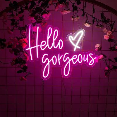 China DC12v Acrylic Neon Alphabet Letters Flex Led Neon Sign For Party Waterproof Wall Mounted Residential Wedding Decorative for sale